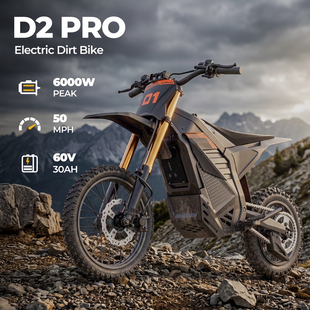 PRO ELECTRIC DIRT BIKE 6000W PEAK 60V/30AH OFF ROAD E MOTORCYCLE