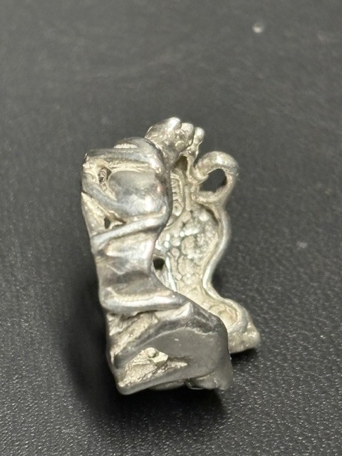 OTT SOLID CAST 925 STERLING SILVER CAT FAMILY RIN… - image 5