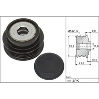 INA 535 0338 10 Generatorfreilauf FüR Toyota Auris Corolla Verso S Yaris E18