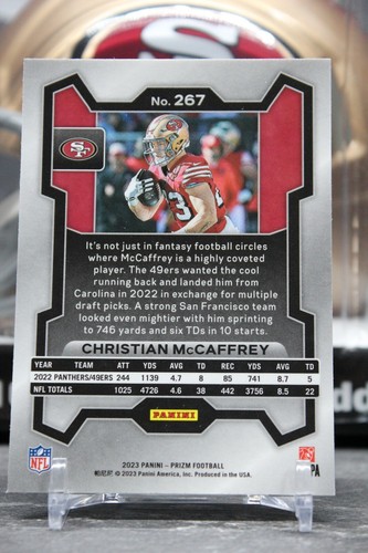 Prizm Football 2023 Christian McCaffrey No.267 San Francisco 49ers - Picture 2 of 2