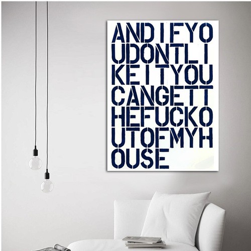 Christopher Wool Artworks Poster Print Canvas 36x24 Modern Wall Decor - Picture 6 of 6