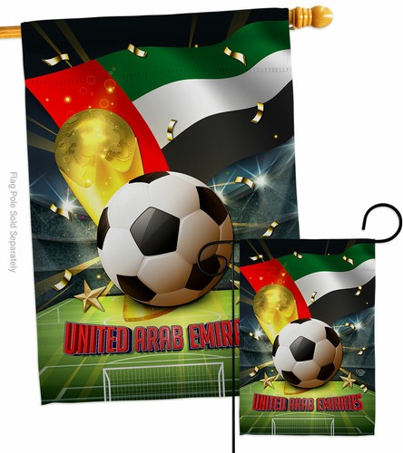 Bandiera da giardino Coppa del Mondo Emirati Arabi Uniti sport calcio decorazione cortile striscione - Foto 4 di 19