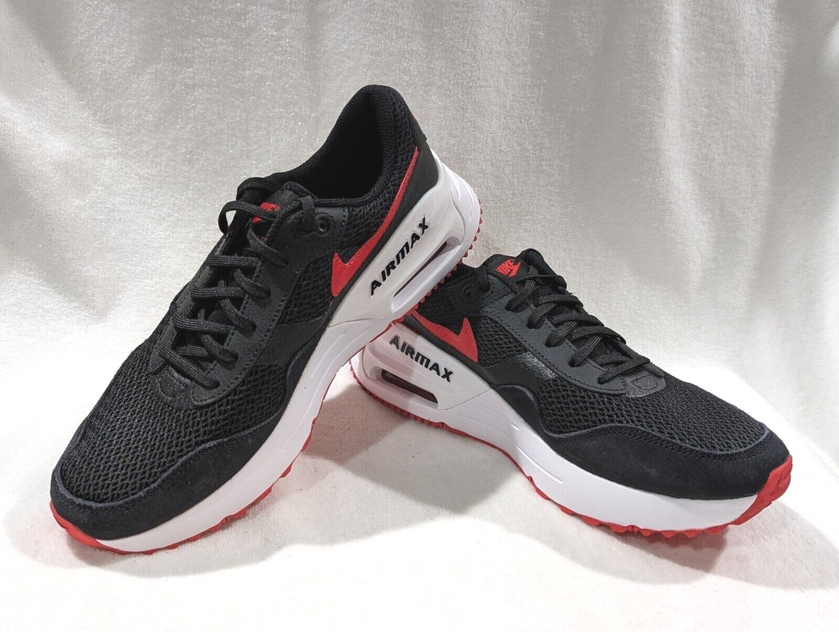 Nike Air Max SYSTM Black/Red/White Men's Sneakers-Assorted Sizes