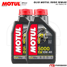 OLIO MOTORE MOTUL 5000 10W40 SEMISINTETICO HC-TECH ROAD MOTO SCOOTER 2 LT LITRI