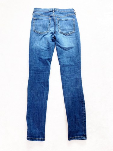 Free People Womens Busted Knee Skinny Jeans Size 26 Stretch Medium Wash Blue - Picture 4 of 7