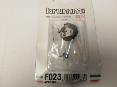 Brumm F1 Gilles Villeneuve Sieger GP 1981 Ferrari Figurine 1/43 F023