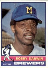 1976 Topps #63 Bobby Darwin Milwaukee Brewers - Nice Card