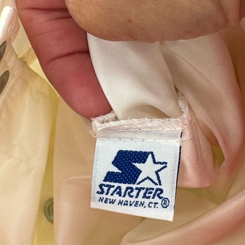 Starter NHL Officially Licensed Rare Vintage Satin White size L Bomber 80s - Picture 4 of 11