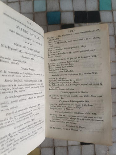 Annuaire judiciaire Bordeaux département de la Gironde 1842 régionalisme 14 - Imagen 3 de 3