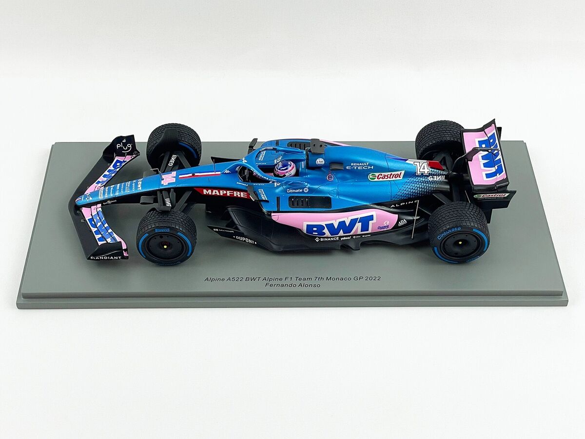 Alpine Renault BWT F1 A522 #14 Fernando Alonso Monaco GP Alpine Renault BWT F1 A522 #14 Fernando Alonso Monaco GP