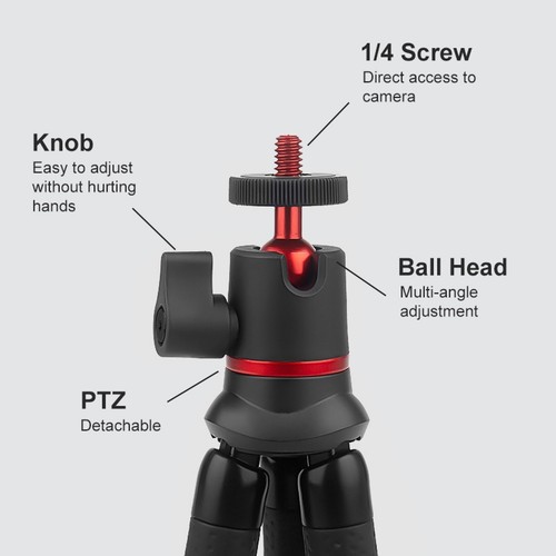 Octopus Flexible Tripod Holder with Remote Control for SLR Cameras Cellphone - Picture 3 of 5