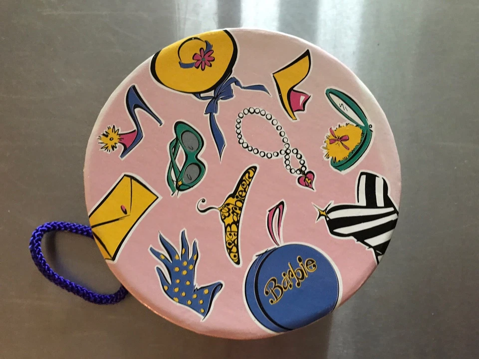 c1994 ¡Sin usar, en caja! Reloj De Colección Barbie Cuero Fósil Hecho en Japón con Bufanda Hecho en Italia Foto 4 de 4