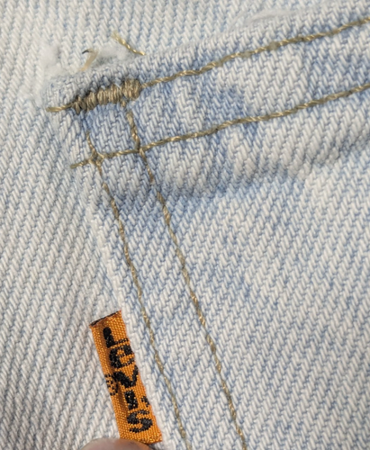 VTG 1994 LEVIS 550 Orange Tab Jeans Light Wash - Men 36x34 Made In USA - Picture 17 of 22