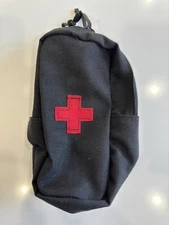 London Bridge Trading LBT-9022A-M Medical Pouch IFAK Medic Black Red Cross MOLLE