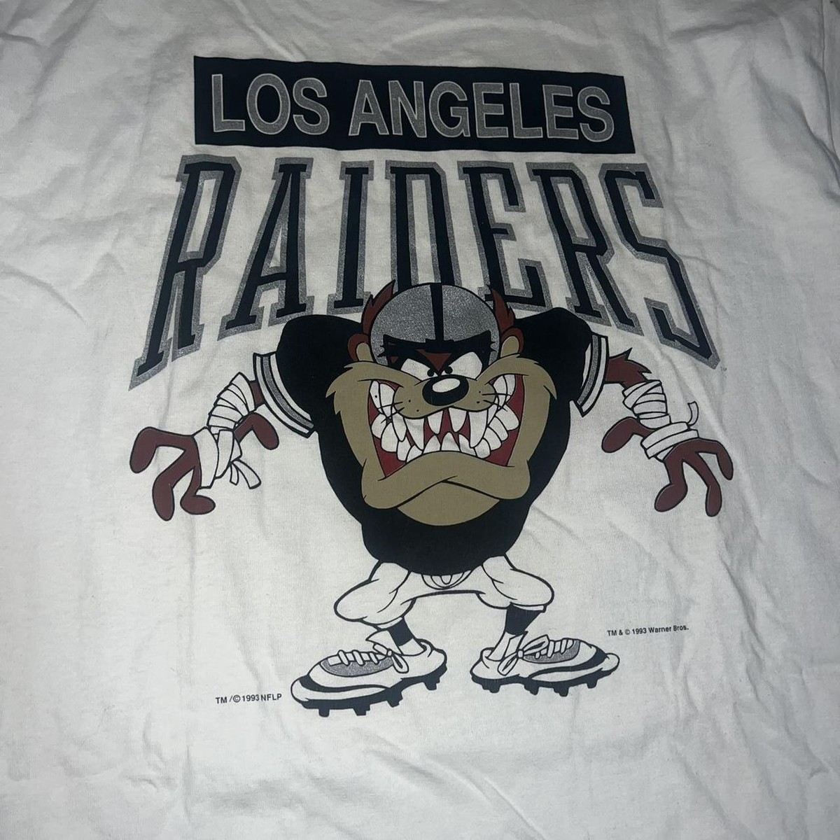 Rare 1993 Los Angeles Raiders Tasmanian devil tee Graphic T