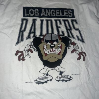 Rare 1993 Los Angeles Raiders Tasmanian devil tee Graphic T