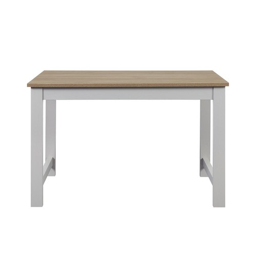 The Range Cambridge Particle Board Table & Bench Set 4 Seater Grey 120x75cm