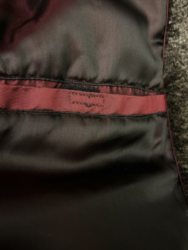 Chaqueta Andrew MARC New York Talla M Lana Cachemira Con Borde de Piel Sintética Bolsillo Forrado - Imagen 12 de 17