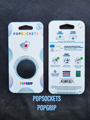 PopSockets POPGRIP Swappable Phone Grip Black SAME DAY/NEXT DAY