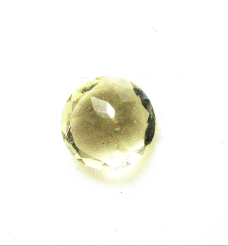 VERY NICE 4.75 x 4.75 x 2.75mm ROUND CUT LEMON QUARTZ GEMSTONE BRAZIL VS GRADE - Picture 2 of 2