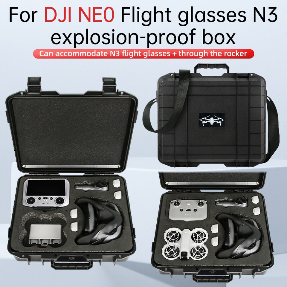 Custodia Per DJI Neo Motion Fly More Combo - Rigida, Nero, Per Goggles N3 E RC Motion 3 - Foto 5