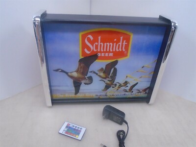 Schmidt Beer Canadian Geese Scene LED Display light sign box