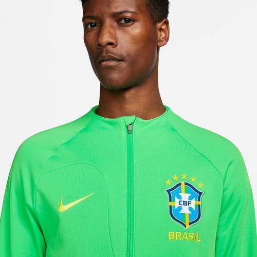 Nike Brazil National Team 2022/23 Academy Pro Anthem Jacket Green M Brasil - Picture 2 of 10