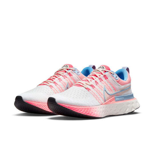 Nike womens react infinity run flyknit 2 racer pink running shoes