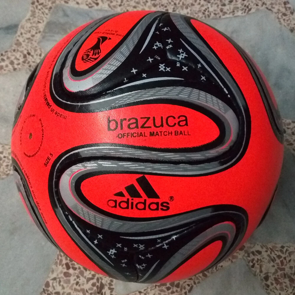 ADIDAS Brazuca Power Orange Official Match Ball | World Cup 2014 Soccer |  size.5