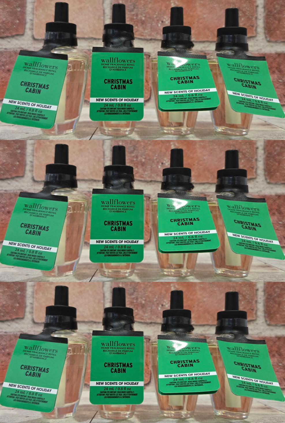 CHRISTMAS CABIN x12 Bath & Body Works Wallflower Fragrance Refill-image