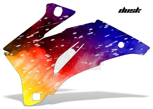 KIT GRÁFICO DE DECORACIÓN DE CARRERAS AMR ATV YAMAHA YFZ 450 04-14, YFZ450R AL ATARDECER B - Imagen 2 de 5
