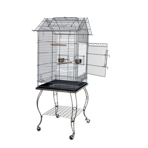 Bird Parrot Cage with Stand Cockatiel Amazon African Grey Caique Conure - Picture 2 of 13