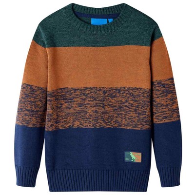 Kinderpullover Gestrickt Pullover Kinder Langarm Pulli Sweatshirt Mehrfarbig vid