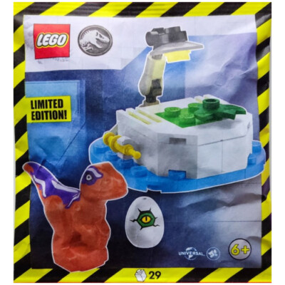 LEGO Jurassic World Laboratory with Raptor Paper Bag 122401