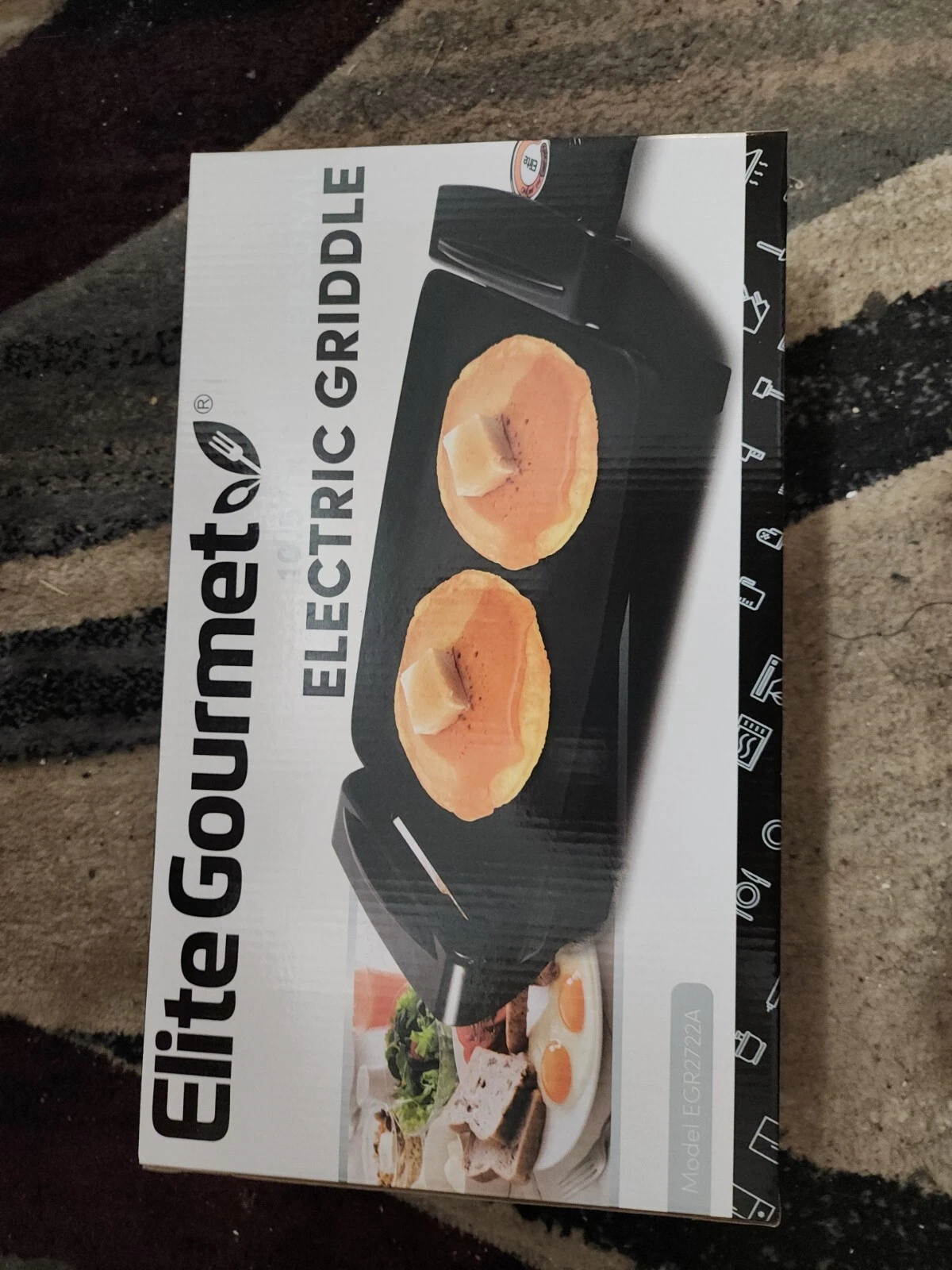 Elite Gourmet Electric Griddle 10.5 x 8.5 Personal grill skillet panini range