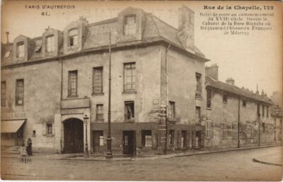 Old postcard Paris 18th 122, Rue de la Chapelle Cabaret de la Rose-Blanche (978211)