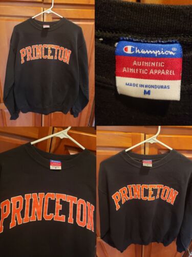 VTG Champion Princeton Ivy League Pullover Crewneck Sweater Sweatshirt Medium  - 第 1/9 張圖片