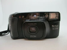 Fuji Discovery Auto Focus 190 Zoom 35MM Film Camera Point and Shoot WORKING