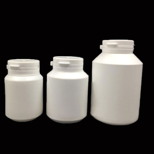 Lotto 30 ml/60 ml/100 ml capsule di plastica vitaminica bianca vuota medicina xilitolo - Foto 2 di 4