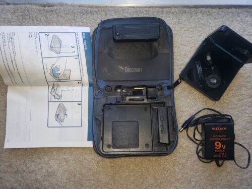 SONY D-88 DISCMAN mini cd player with original accessories, Almost Working - Picture 3 of 4