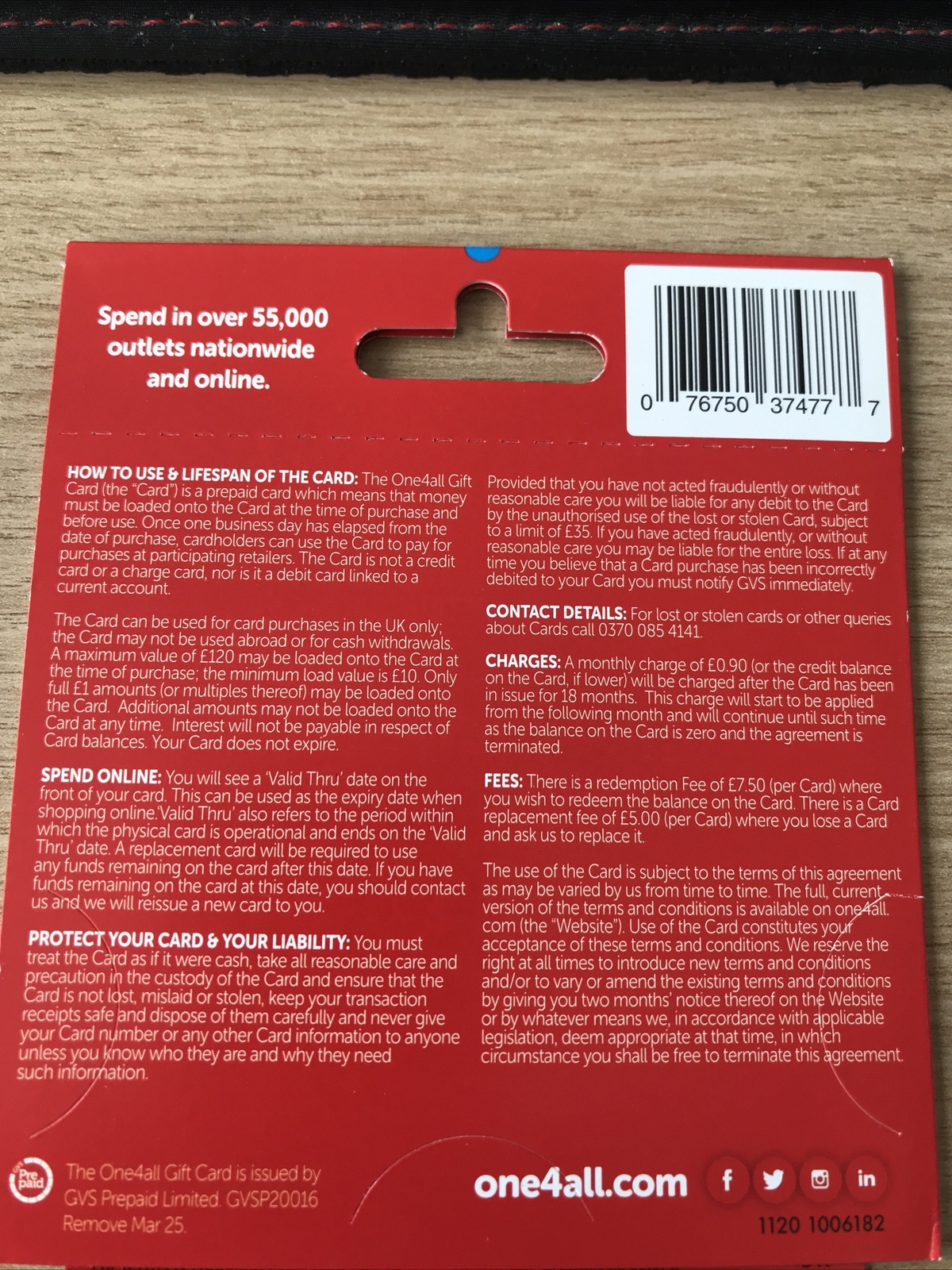 One4all UK MultiStore Gift Card for Collectors Thank You Teacher eBay