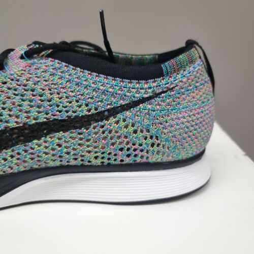 NIKE FLYKNIT RACER 2.0 "MULTICOLOR" RUNNING CASUAL GYM TRAINERS (526628 304) - Picture 3 of 12