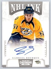 2013-14 Panini Contenders Gabriel Bourque Nashville Predators NHL Ink (#I-GB)