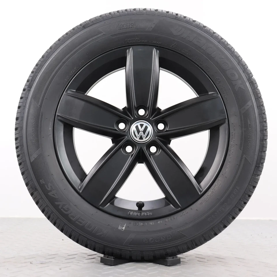 Allwetterräder VW Polo 6 2G AW 15Zoll Original Felgen Ganzjahresreifen schwarz m - Bild 2 von 4