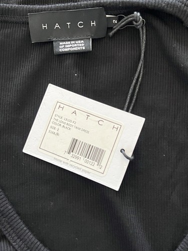 NWT HATCH Long Body Tank Maternity Dress In Black Size 2 - Picture 3 of 6