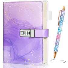 Diary with Lock for Girls Ages 8-12, A5 Journal 192 Pages Notebook Birthday Gift