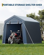 Outdoor Storage Shelter 182 x 182 cm Portable Motorcycle Bike Shed