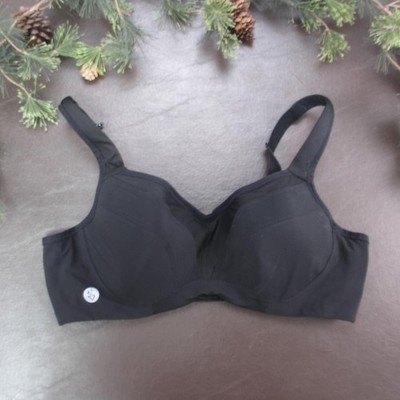 Torrid Active Sports Bra Womens 40C Black Underwire Adjustable Straps Support