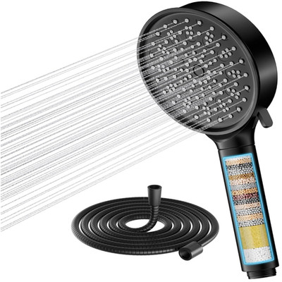Cobbe Duschkopf Filter mit Schlauch 20 Schichten Hochdruck 6 Str