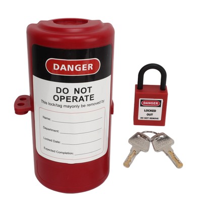 Plug Lockout Device Set Universal Electrical Plug Lockout For Industrial Appl CB